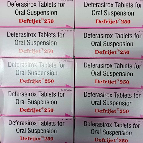 Defrijet Deferasirox Tablets For Oral Suspension , 250 Mg